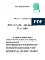 Analisis de La Novela Los Juegos Del Hambre Sinsajo