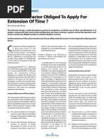 Is The Contractor Obliged To Apply For Extension of Time ?