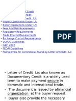 Letter of Credit For International Banking