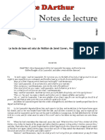 "Le Morte DArthur": Notes de Lecture Volet 124