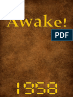 Awake! - 1958 Issues