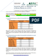 Honorarios 2010 Avalúos Hipotecarios Ley 546-99 y Decreto 466-2000