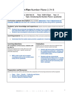 Lesson Plan Cartesian Plane Negative