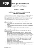 The Fiber Optic Association, Inc.: Technical Bulletin