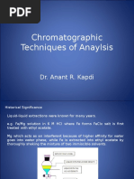 Chromatographic Techniques of Anaylsis