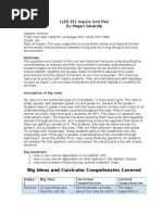 Lled 351 Inquiry Unit Plan