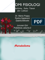 Metabolisme, Suhu Tubuh Dan Laktasi - Dr. Maria Poppy Herlianti, B.SC, M.Epid