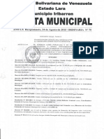 Ordenanza 79 DECRETO 58 Agentes Retencion Iribarren