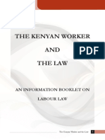 The Kenyan Worker and The Law: An Information Booklet On Labour Law