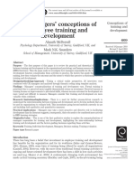 (1 RED) UK Managers' Conceptions of Employee Training and Development