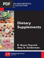 Dietary Supplements, B. Brian Haycock