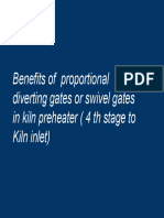 Benefits of Proportional Diverting Gates or Swivel Gates in Kiln Preheater (4 TH Stage To Kiln Inlet)