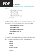 And-401 Exam Sample