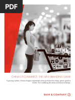 BAIN REPORT China Ecommerce The New Branding Game