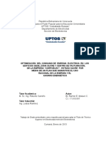 OPTIMIZACIÓN  DEL CONSUMO DE  ENERGIA  ELECTRICA  EN  LOS     EDIFICIOS SEDE, ZONA SUCRE Y CENTRO DE FACTURACIÓN,  DE LA EMPRESA “CORPOELEC”,  ESTADO SUCRE  POR  MEDIO DE UN PLAN QUE GARANTICE EL USO  RACIONAL DE LA ENERGÍA Y EL  AHORRO ENERGÉTICO