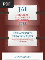 Ecuaciones Funcionales