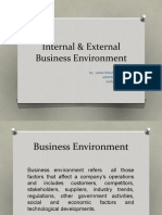 Internal & External Business Environment