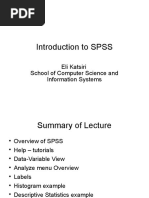 An Introduction To SPSS