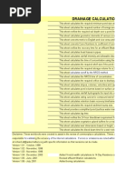 Drainage Spreadsheet July 2012