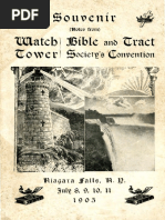 Watchtower: 1905 Convention Report - Niagra Falls, NY