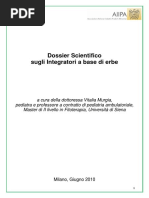 Dossier Scientifico Sugli Integratori A Base Di Piante PDF