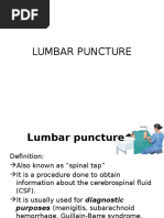 Lumbar Puncture