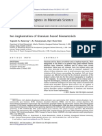 Ion Implantation of Titanium Based Biomaterials