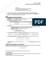 Chapter 6 System of Linear Equation - Student