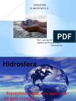 Hidrosfera Si Importanta Ei Economica