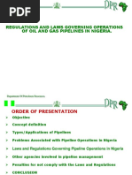 O&G Pipeline Systems Laws and Regulations Nigeria