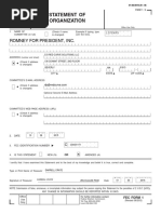 STATEMENT OF ORGANIZATION by RED CURVE SOLUTIONS, LLC File Romney For President