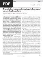 JP - Print - NL - Transmission Resonances Through Aperiodic Arrays of Subwavelength Apertures