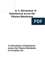 Chapter 3: Movement of Substances Acros The Plasma Membrane