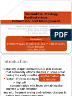 Diaper Dermatitis: Etiology, Manifestations, Prevention, and Management