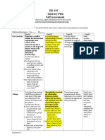 Ed345 Lit Plan Self Assessment