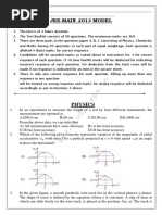 Iit Jee Model Paper 4