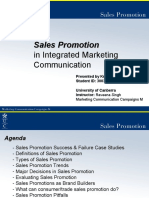 Sales Promotion in Imc