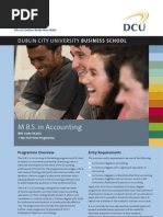 DCU MBS in Accounting Factsheet