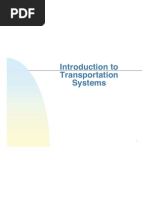 Introduction To Transportation Systems