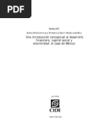 Una Introducción Conceptual Al Desarrollo Financiero, Capital Social y