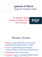 Management of Shock: Role of Inotropic & Vasoactive Drugs