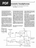 Electrostatic Headphones - N. Pollock (Wireless World, Nov 1979)