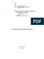 Transistor de Potência TIP31C e Modulação PWM