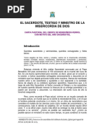 El Sacerdote Testigo y Ministro de La Misericordia PDF