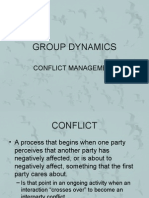 Group Dynamics Conflict)