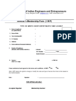 Association of Indian Engineers and Entrepreneurs: Investor's Membership Form (I M F)