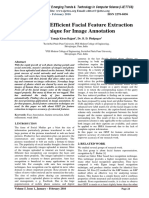 A Survey On Efficient Facial Feature Extraction Technique For Image Annotation