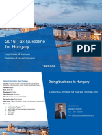 2016 Tax Guideline For Hungary