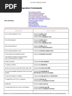 Cisco Router Configuration Commands