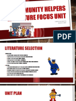 Community Helpers Literature Focus Unit